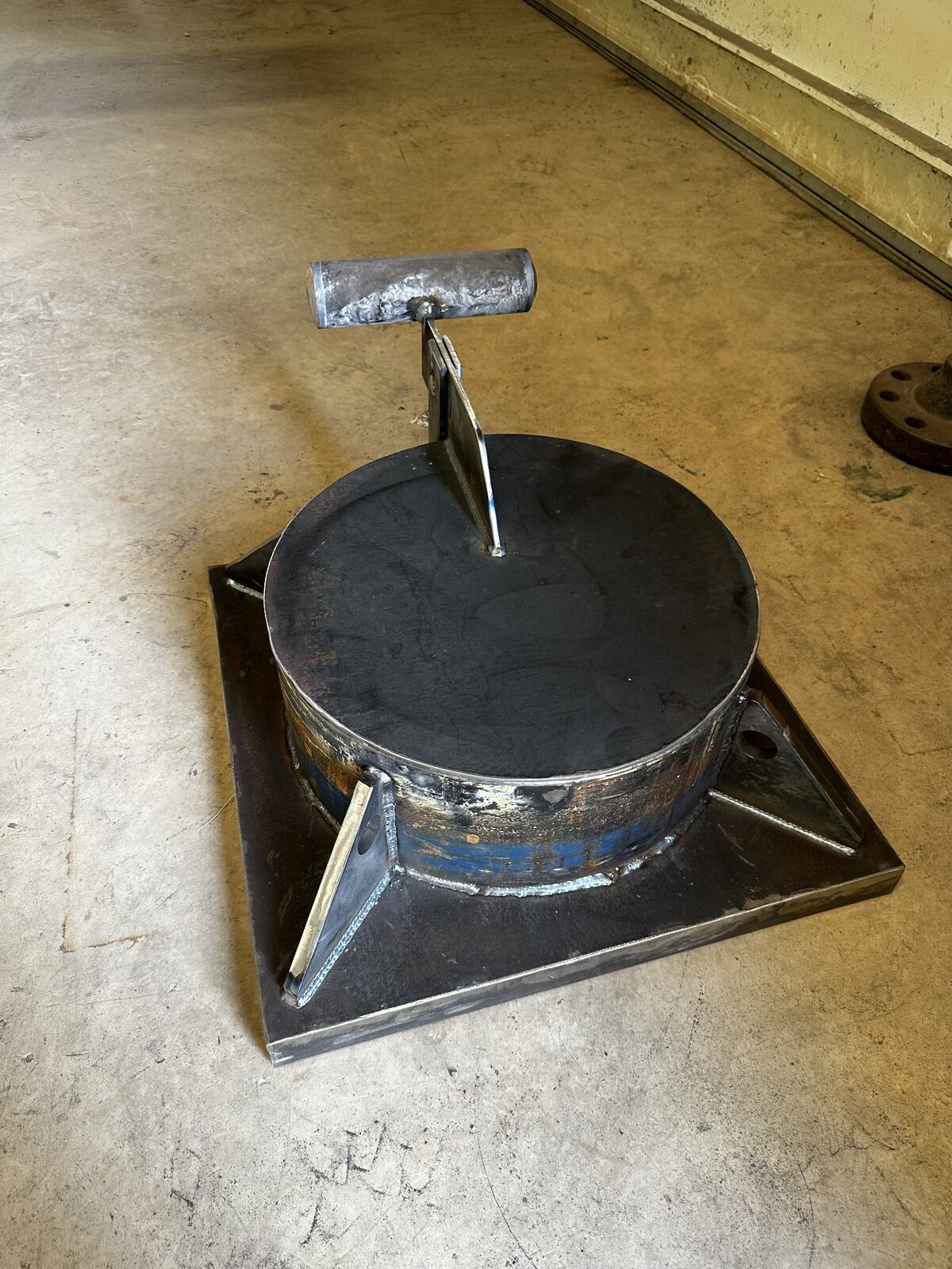 Custom fabricated exhaust flapper cover